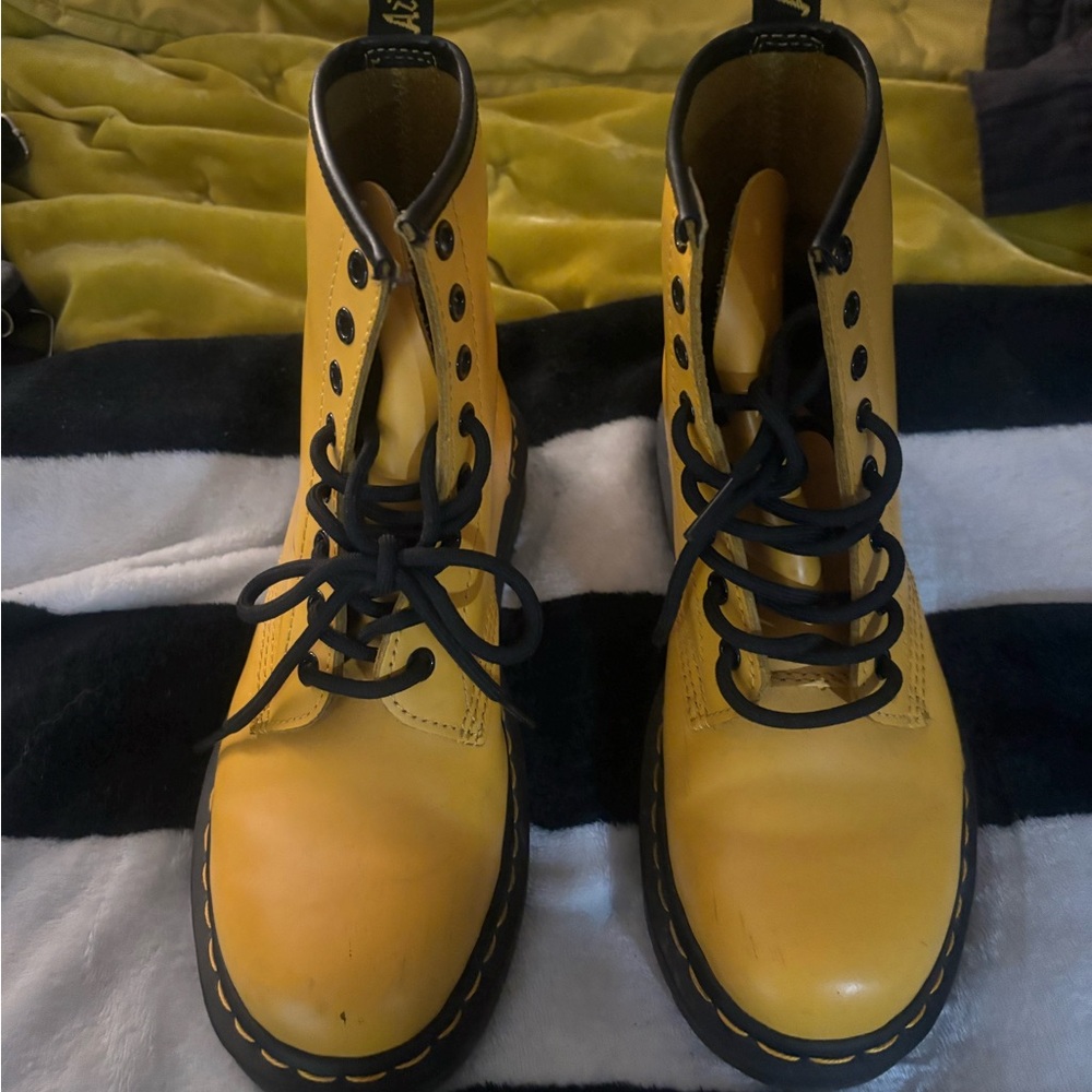 Yellow doc martens